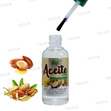 ACEITE DE CUTICULAS DE ARGAN Y ALMENDRAS CON PINCEL 15ml | BRESCIA - Imagen 2
