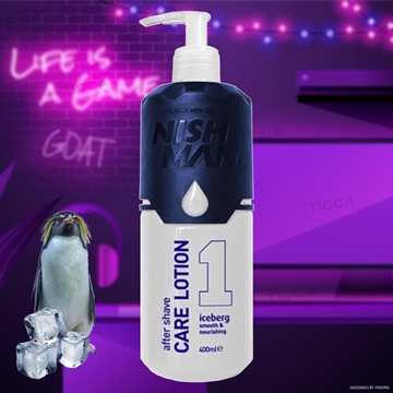 AFTER SHAVE EN CREMA EFECTO FRIO Y CALMANTE ICEBER 1 400ml | NISHMAN - Imagen 1