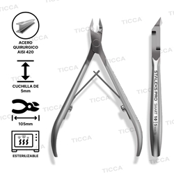 ALICATES DE CUTICULAS PROFESIONAL SMART 10  5mm | STALEKS - Imagen 1
