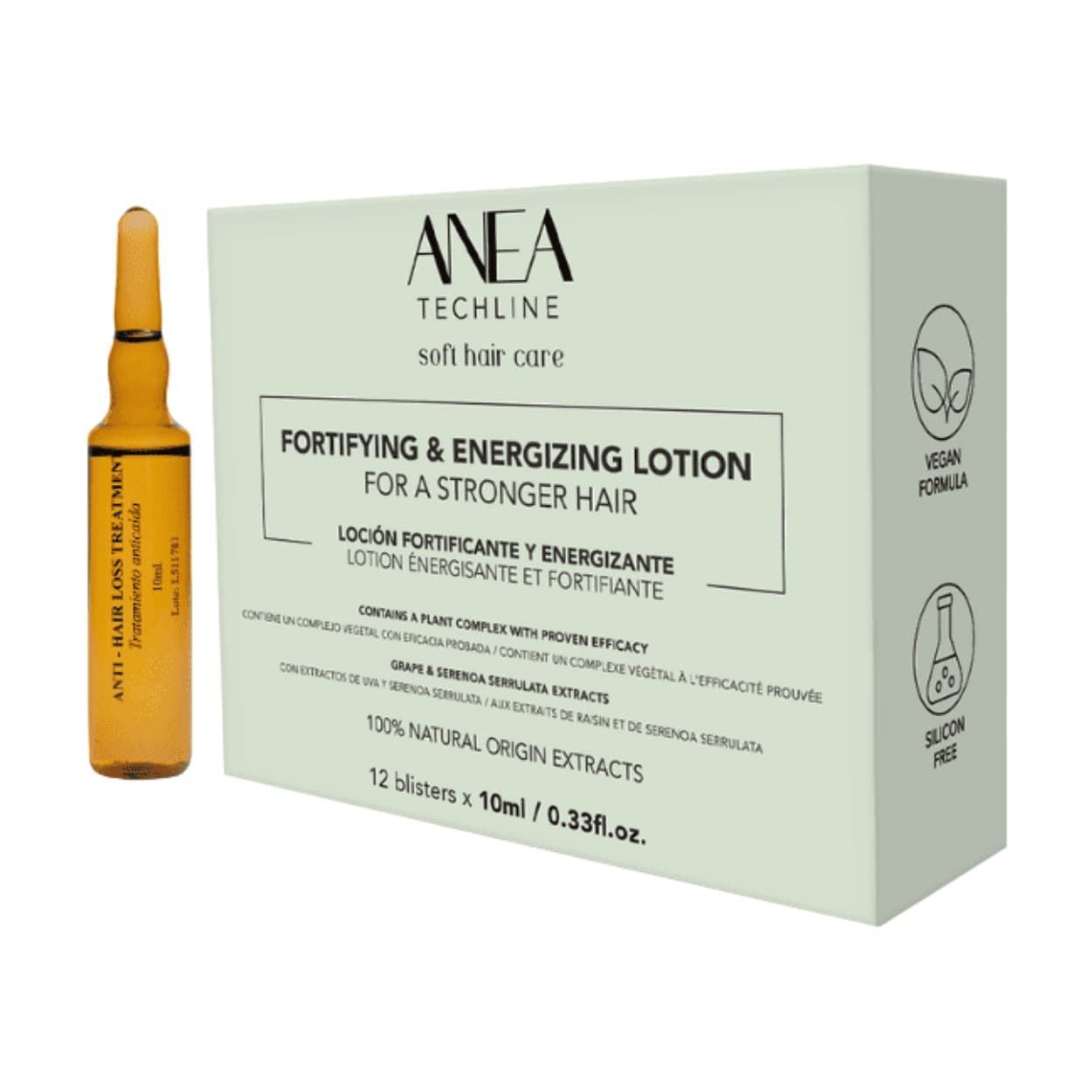 Ampollas Anti-Caida para cabello 12ud x 10ml | Anea Techline - Imagen 1