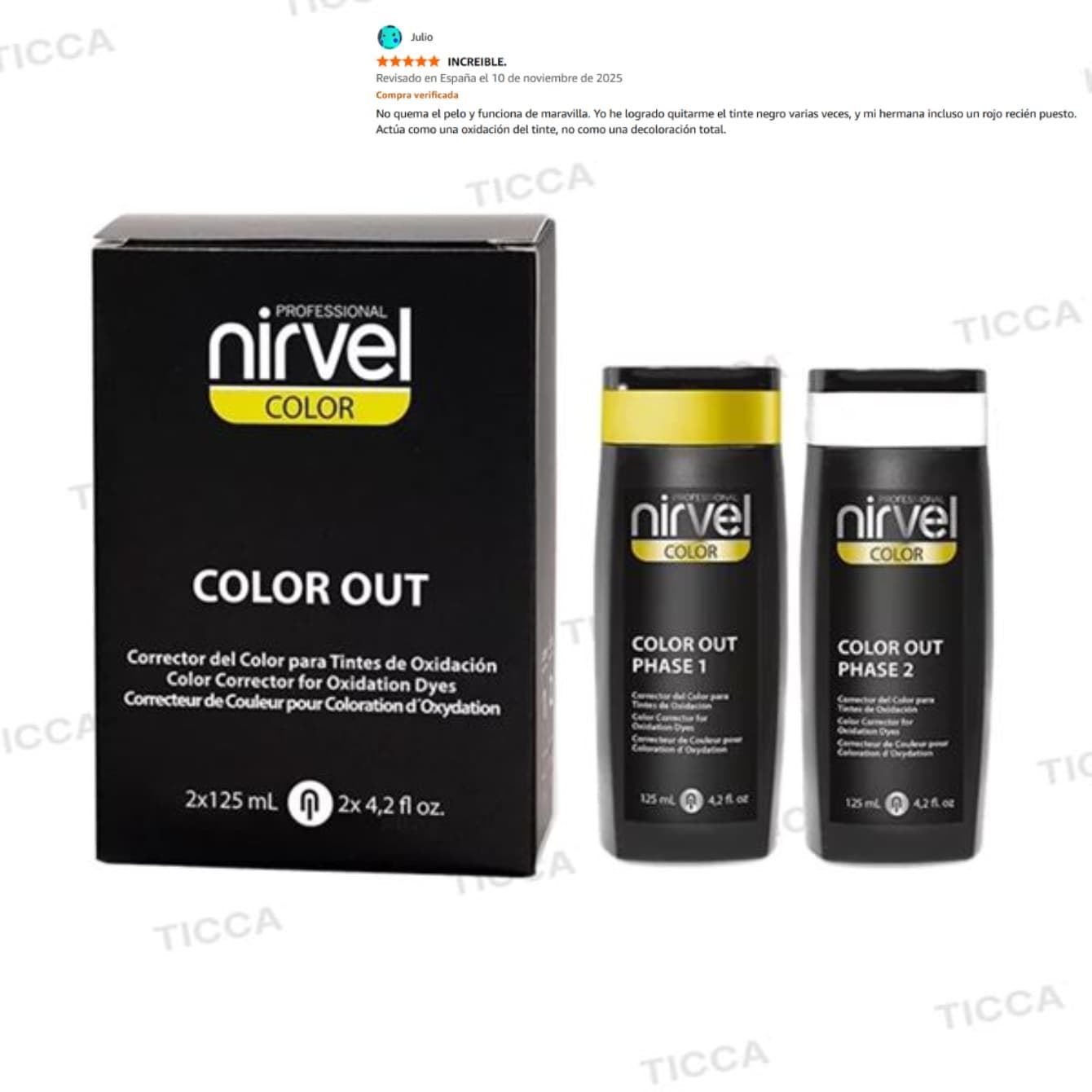 Arrastre de Tinte Permanente 2x125ml | Nirvel Professional - Imagen 4