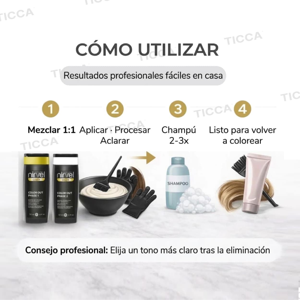 Arrastre de Tinte Permanente 2x125ml | Nirvel Professional - Imagen 6