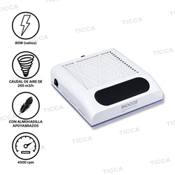 ASPIRADOR UÑAS PROFESIONAL UÑAS PRO 80W 4500RPM  | INOCOS - Imagen 1