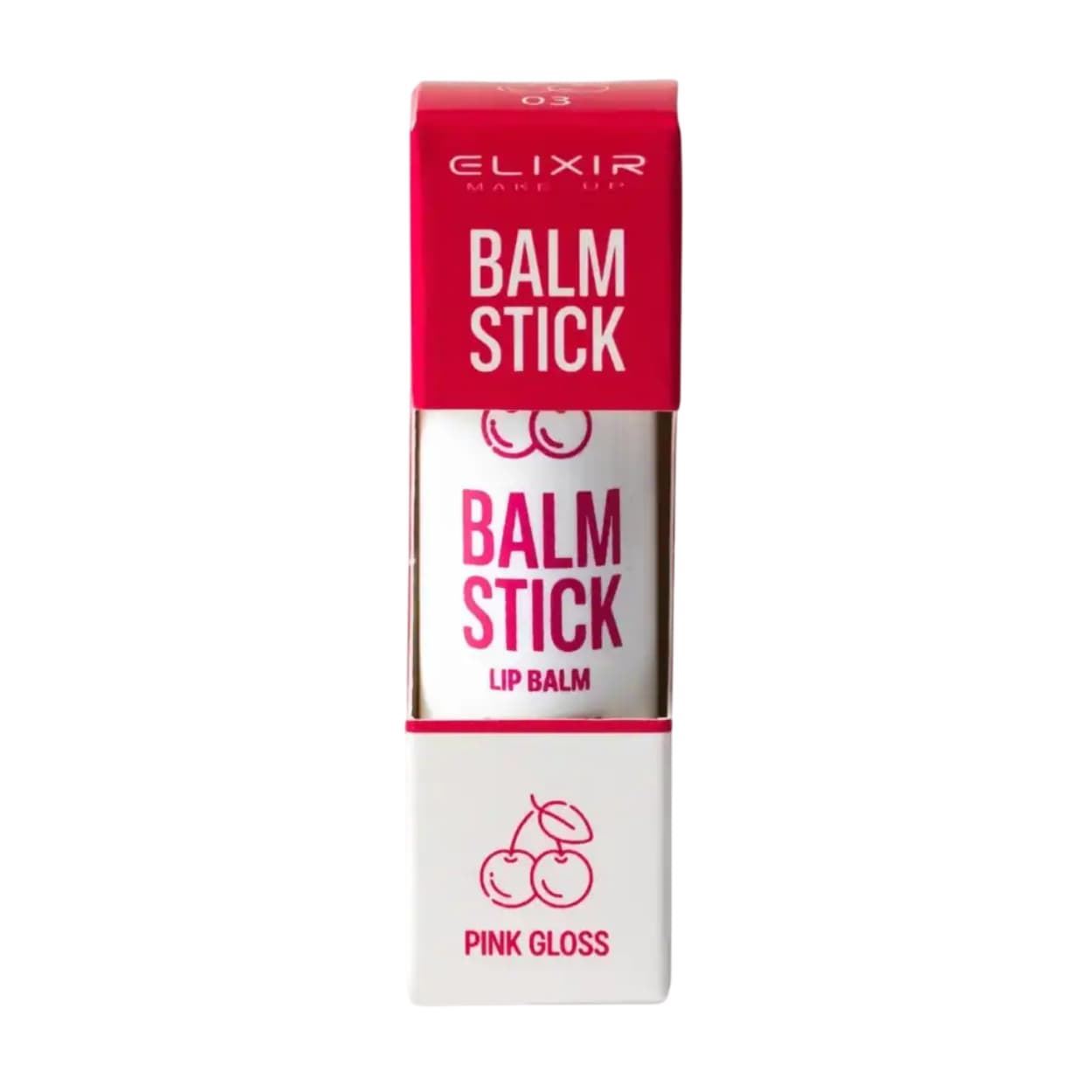 Balsamo labial en barra con color y aroma a cereza #03 4,2g | Elixir Make-up - Imagen 3