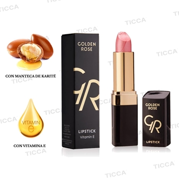 BARRA DE LABIOS CON BRILLO Y VITAMINA E  4,2g | GOLDEN ROSE - Imagen 1