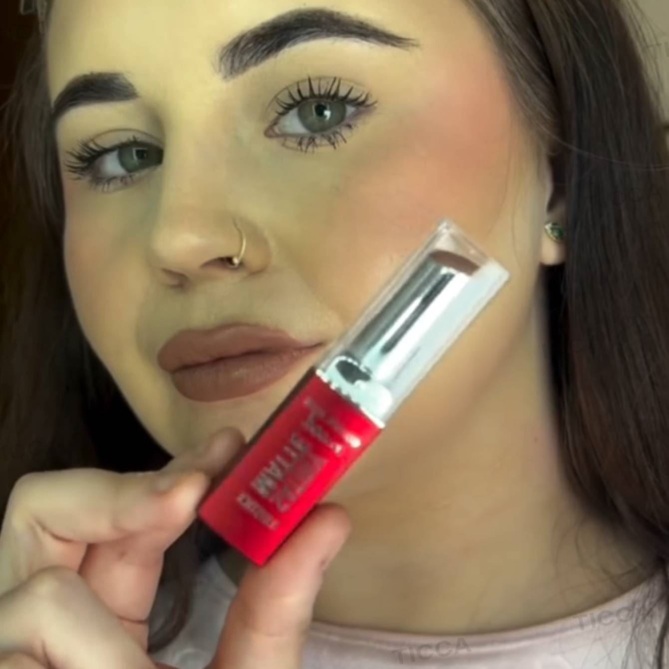 BARRA DE LABIOS SATINADA MATE #01 BARE NUDE 3,5g | GOLDEN ROSE - Imagen 2