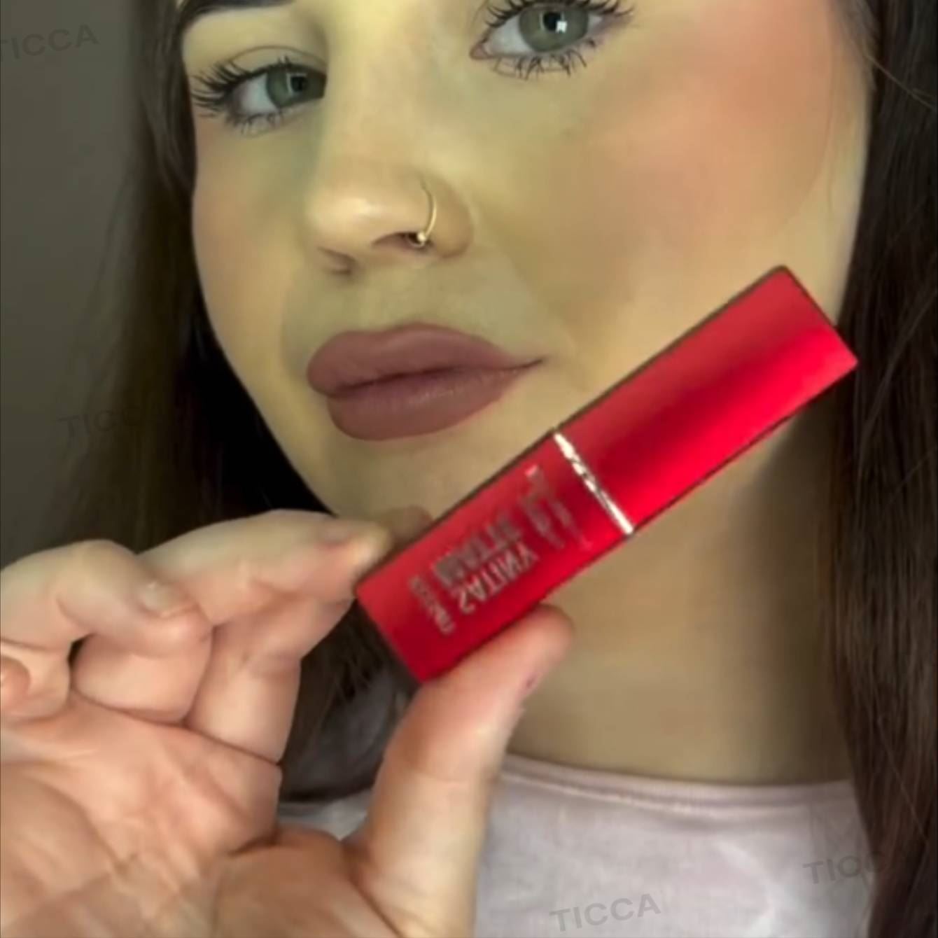 BARRA DE LABIOS SATINADA MATE #02 VELVET TAUPE 3,5g | GOLDEN ROSE - Imagen 2