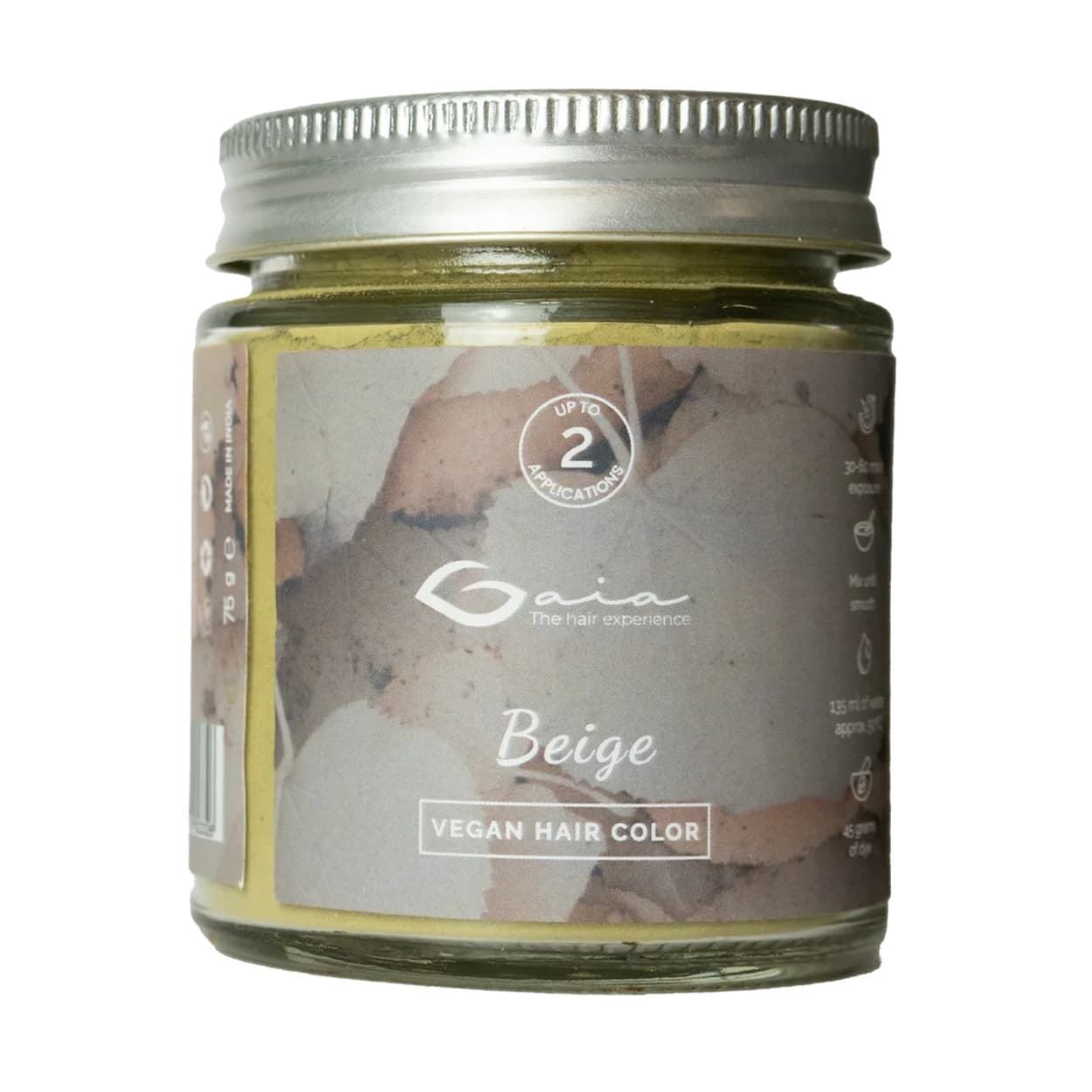 BARRO COLORACION 100% VEGETAL RUBIO BEIGE 75g | GAIA - Imagen 1