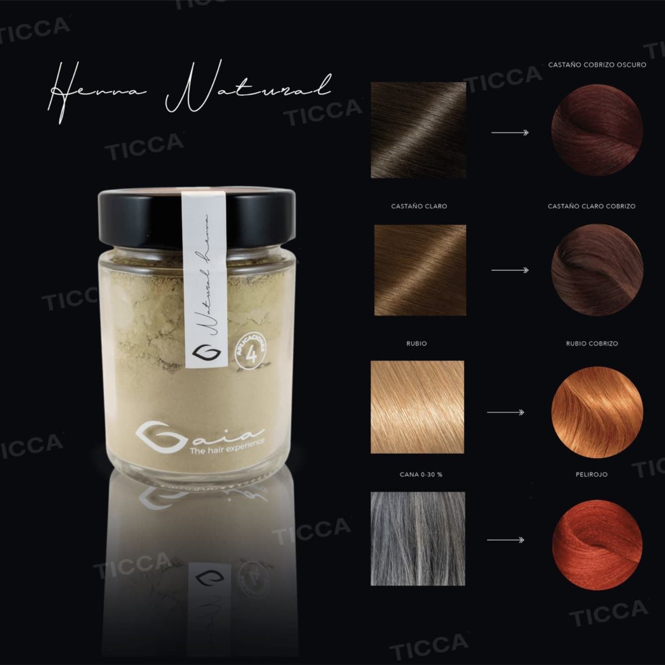 BARROS COLORACION 100% VEGETAL NATURAL HENNA 260g | GAIA - Imagen 3