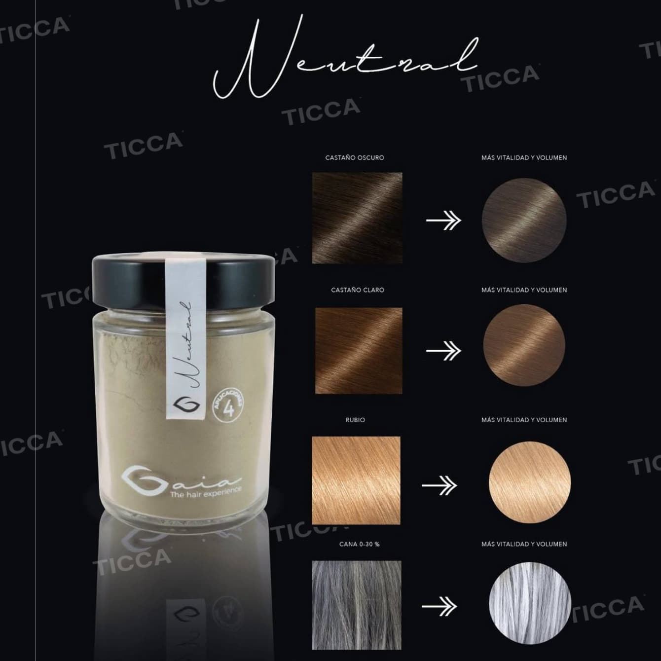 BARROS COLORACION 100% VEGETAL NEUTRAL: ACLARADO Y BRILLO 200g | GAIA - Imagen 2