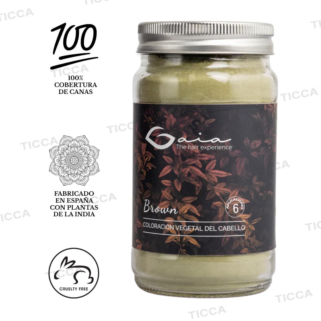 Barros Coloración Vegetal Castaño Oscuro con Cobertura de Canas 260g | GAIA - Imagen 1