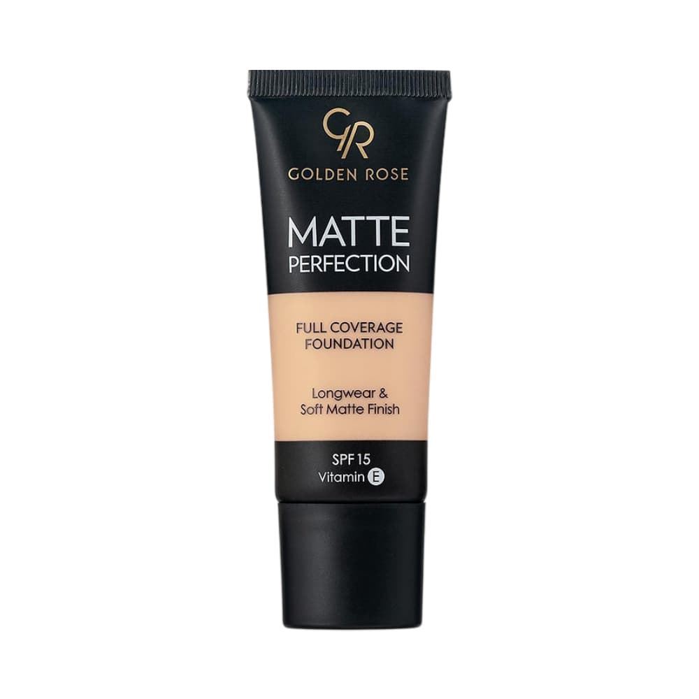Base de Maquillaje Mate – Matte Perfection Foundation SPF 15 - 35ml | GOLDEN ROSE - Imagen 1