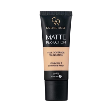 Base de Maquillaje Mate – Matte Perfection Foundation SPF 15 - 35ml | GOLDEN ROSE - Imagen 1