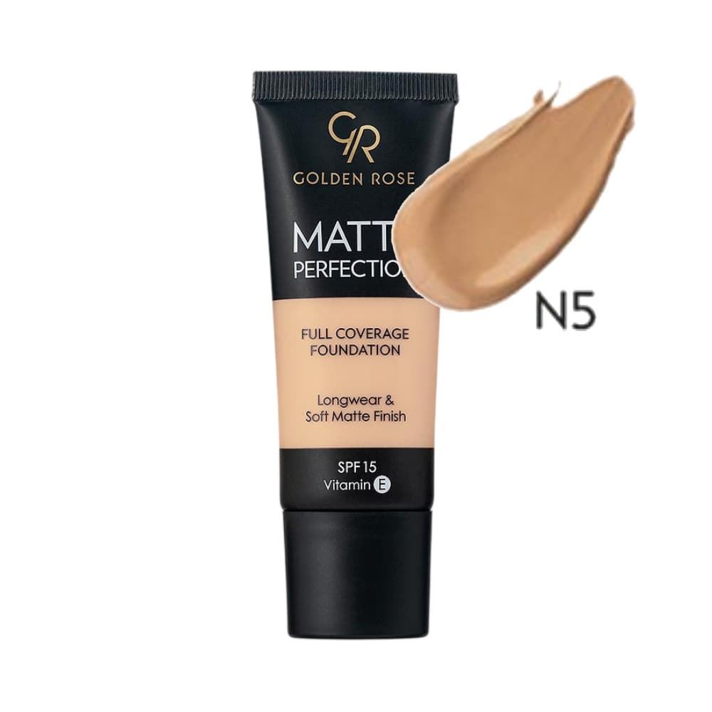Base de Maquillaje Mate – Matte Perfection Foundation SPF 15 - 35ml | GOLDEN ROSE - Imagen 4