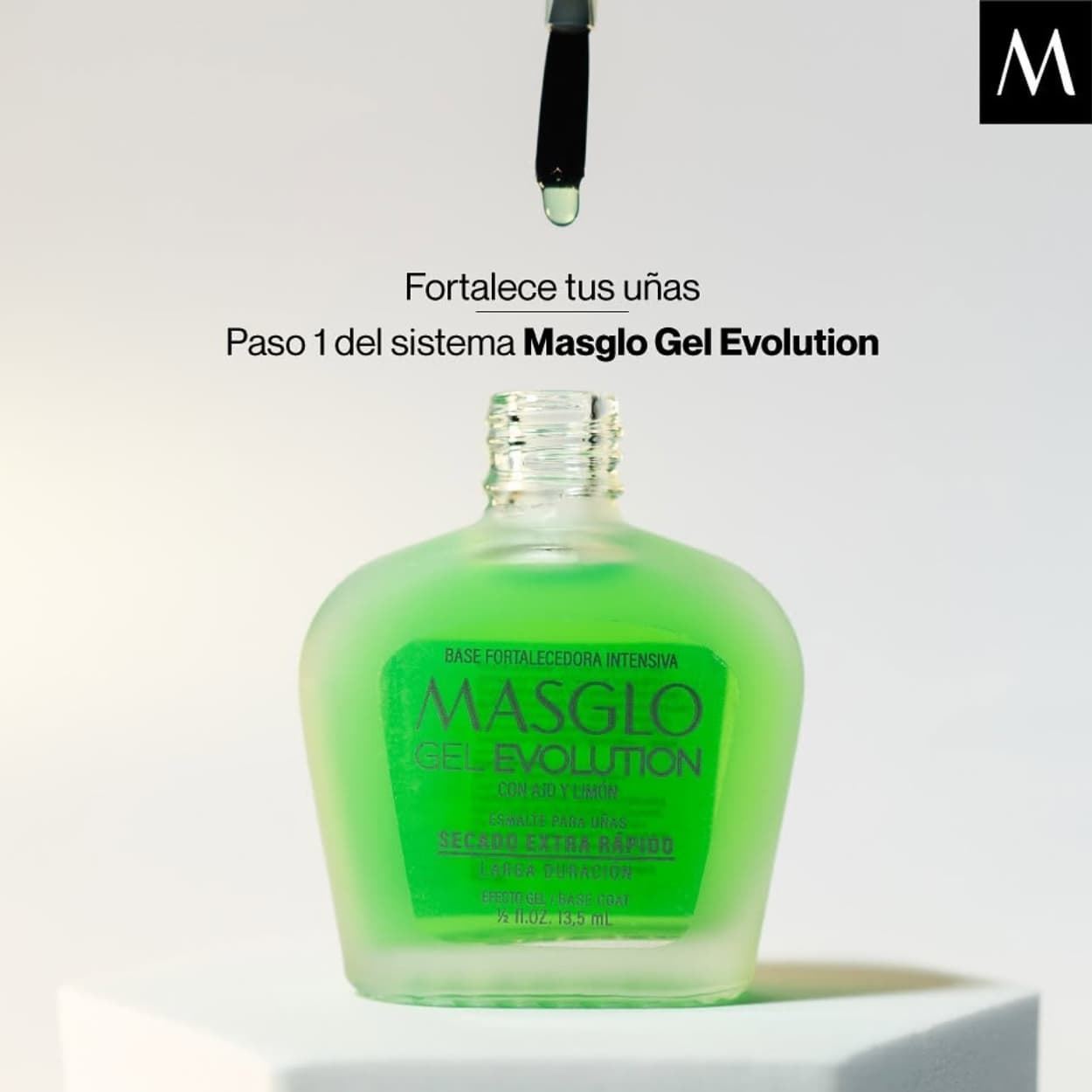 Base Fortalecedora Ajo y Limón para Gel Evolution 13,5ml | Masglo - Imagen 8