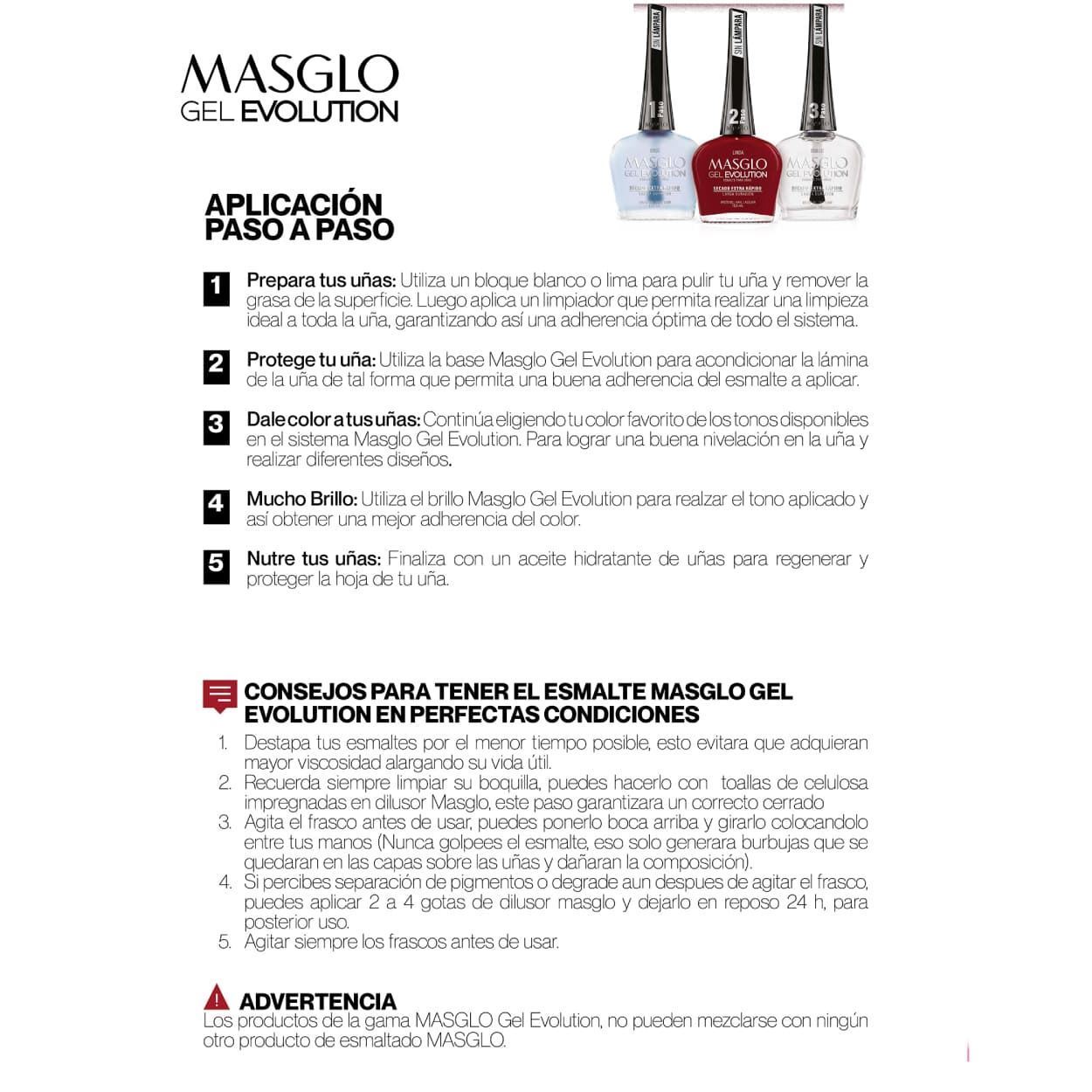 Base Fortalecedora Ajo y Limón para Gel Evolution 13,5ml | Masglo - Imagen 10