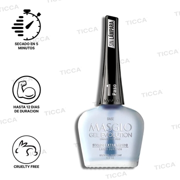 BASE PARA PINTAUÑAS LARGA DURACION GEL EVOLUTION 13,5ml | MASGLO - Imagen 1