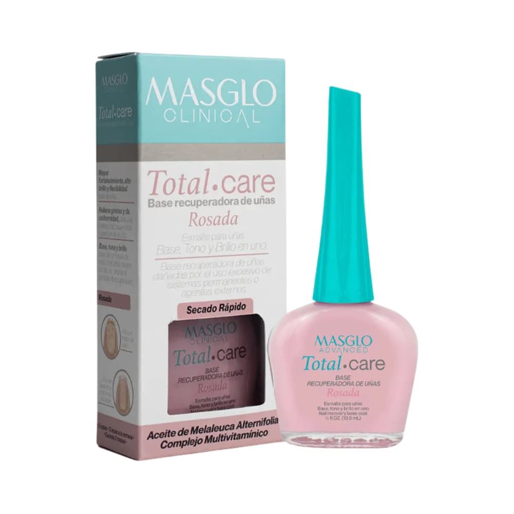 Base Recuperadora de Uñas Total Care Advanced 13,5ml - Color Rosado | Masglo - Imagen 5
