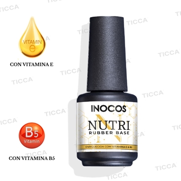 BASE REFORZADA RUBBER "NUTRI RUBBER BASE" 15ml INOCOS - Imagen 1