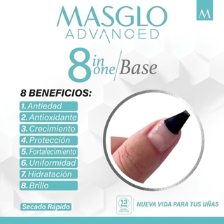 Base Regeneradora 8 en 1 Advanced 13,5ml | Masglo - Imagen 2