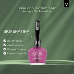 Base Reparadora con Biokeratina para Gel Evolution 13,5ml | Masglo - Imagen 2