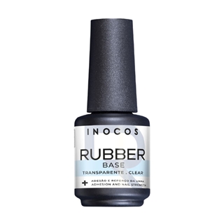 Base Rubber Semipermanente Transparente 15ml | INOCOS - Imagen 1