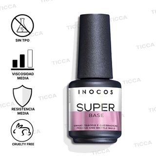 Base Semipermanente Super Base 15ml - Para Uñas Frágiles | Inocos - Imagen 2