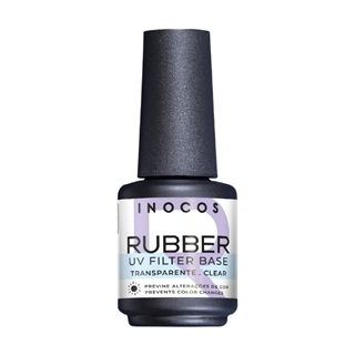 Base UV Rubber Transparente con Filtro UV 15ml | Inocos - Imagen 1
