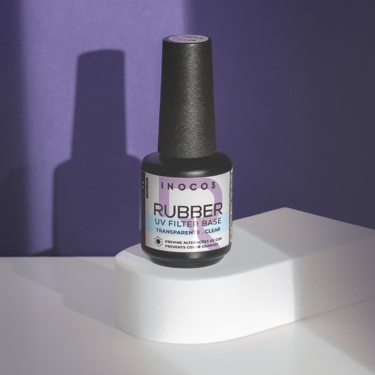 Base UV Rubber Transparente con Filtro UV 15ml | Inocos - Imagen 3