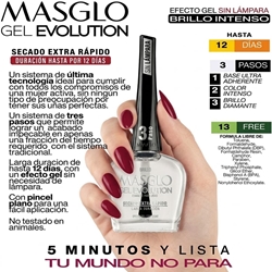 Brillo Top Coat Secado Rápido y alta duracion Gel Evolution 13,5ml | Masglo - Imagen 2