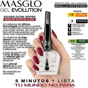Brillo Top Coat Secado Rápido y alta duracion Gel Evolution 13,5ml | Masglo - Imagen 2