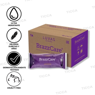 CAJA 90 UDS KIT DE MANICURA GUANTES CON CREMA+LIMA+PALITO | BRAZZCARE - Imagen 1