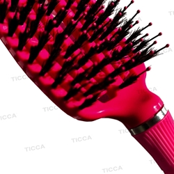 CEPILLO DESENREDANTE NYLON-JABALI RAKE BRUSH FUCSIA | DISPROF - Imagen 2