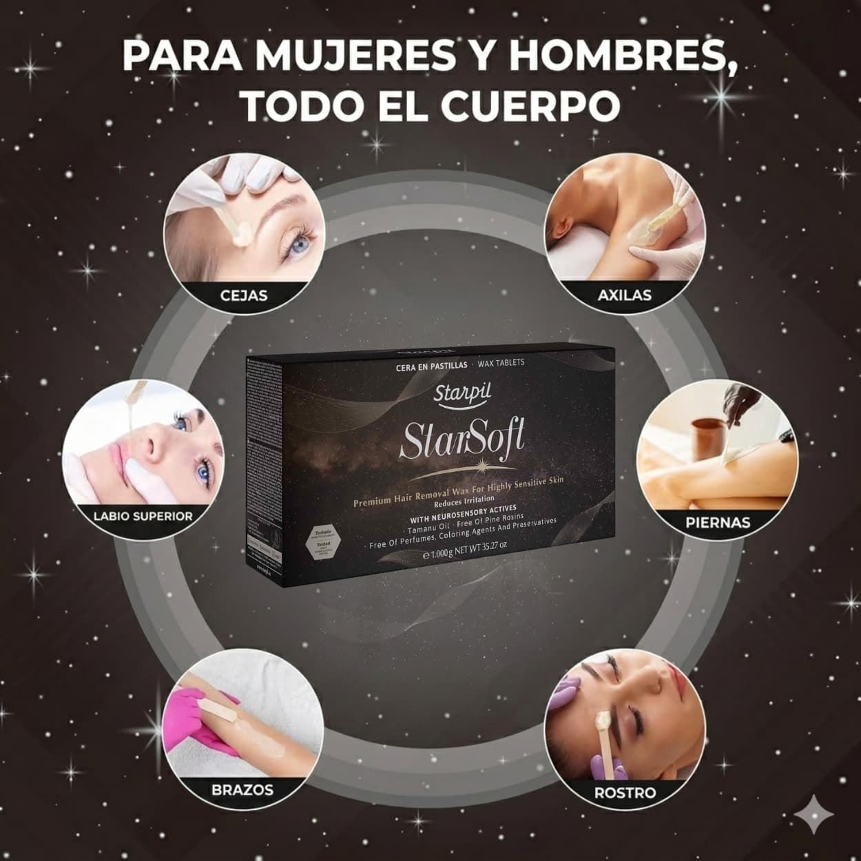Cera caliente para Pieles Sensibles Premium Starsoft 1Kg | Starpil - Imagen 3