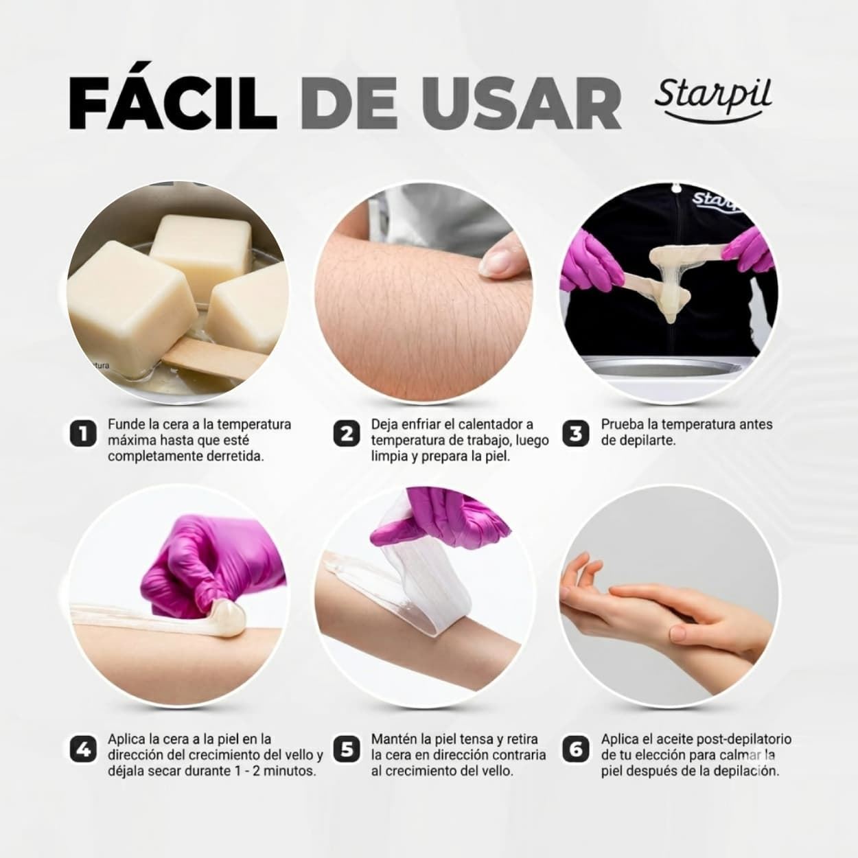 Cera caliente para Pieles Sensibles Premium Starsoft 1Kg | Starpil - Imagen 5