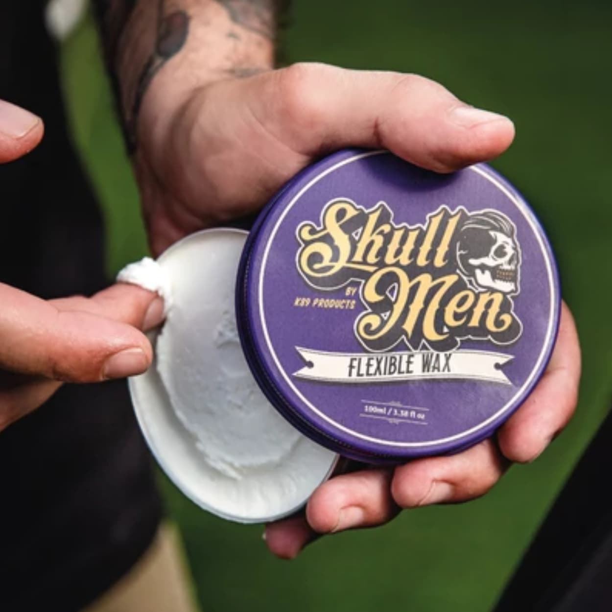 Cera de Fijacion Flexible y Acabado Mate Flexible Wax 100ml | Skull Men - Imagen 3