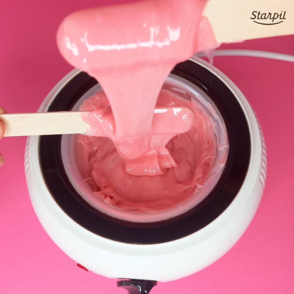 Cera depilatoria caliente rosa de baja fusion en pastillas 4AB 1Kg | Starpil - Imagen 5
