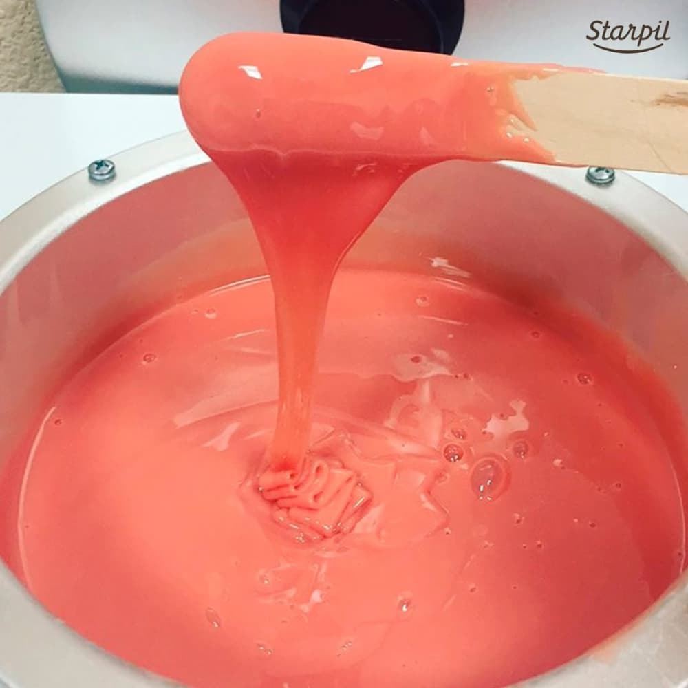 Cera depilatoria caliente rosa de baja fusion en pastillas 4AB 1Kg | Starpil - Imagen 6