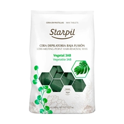Cera depilatoria caliente Vegetal de baja fusion en pastillas 3AB 1Kg | Starpil - Imagen 1