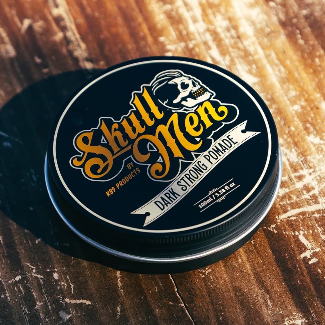 Cera Negra de Fijación Fuerte Dark Strong Pomade 100ml | Skull Men - Imagen 6