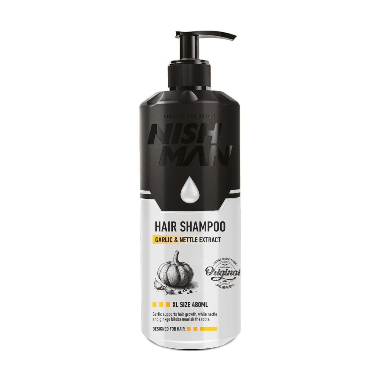 Champu Anticaida con Ortiga 480ml | Nishman - Imagen 1