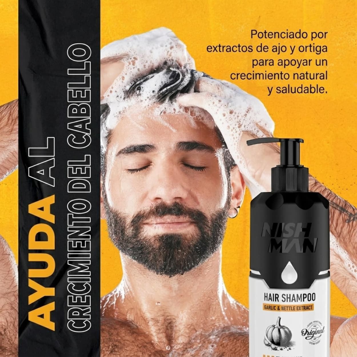 Champu Anticaida con Ortiga 480ml | Nishman - Imagen 4