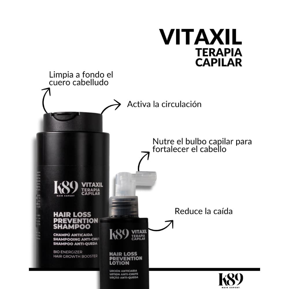 Champú Anticaída Vitaxil 330ml-Con Placenta Vegetal | K89 - Imagen 6