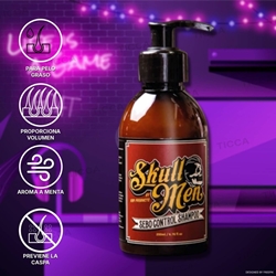 CHAMPU ANTIGRASA SEBO CONTROL 200ml | SKULL MEN - Imagen 1