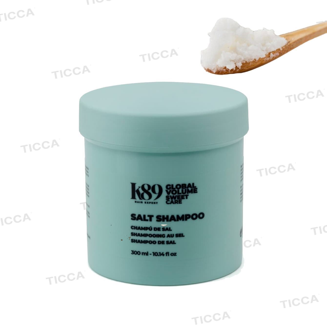Champú de Sal Exfoliante para Volumen y Pelo Graso Salt Shampoo 300ml | K89 - Imagen 3