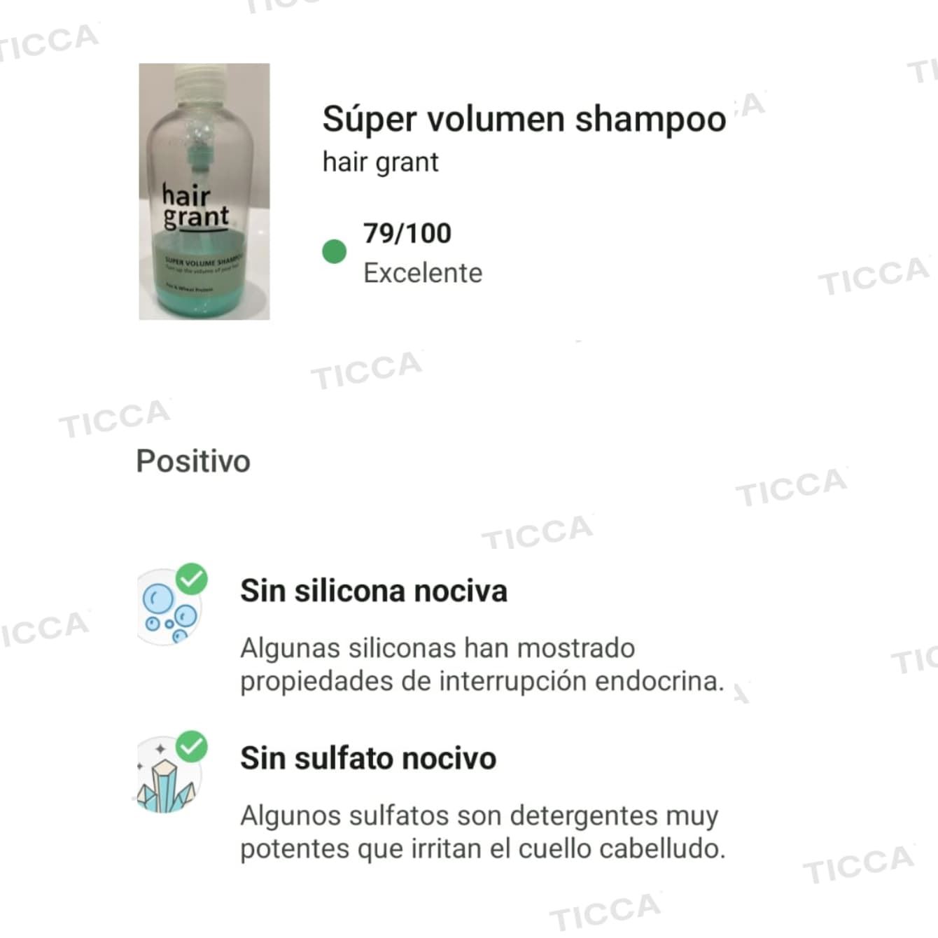 CHAMPU DE VOLUMEN "SUPER VOLUME" 250ml | HAIR GRANT - Imagen 2