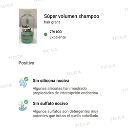 CHAMPU DE VOLUMEN "SUPER VOLUME" 250ml | HAIR GRANT - Imagen 2