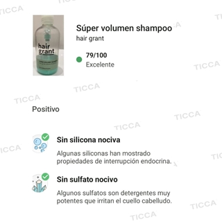 CHAMPU DE VOLUMEN "SUPER VOLUME" 250ml | HAIR GRANT - Imagen 2