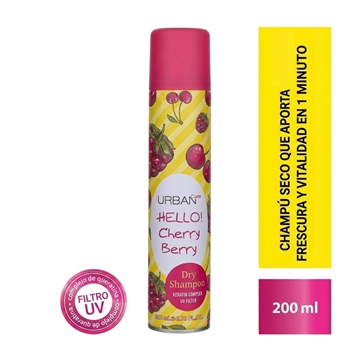 Champu en Seco Hello! Cherry Berry 200ml | Urban Care - Imagen 2
