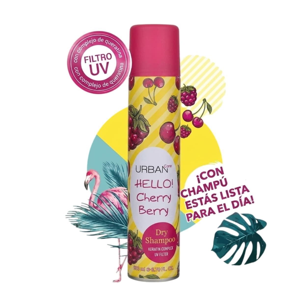 Champu en Seco Hello! Cherry Berry 200ml | Urban Care - Imagen 4